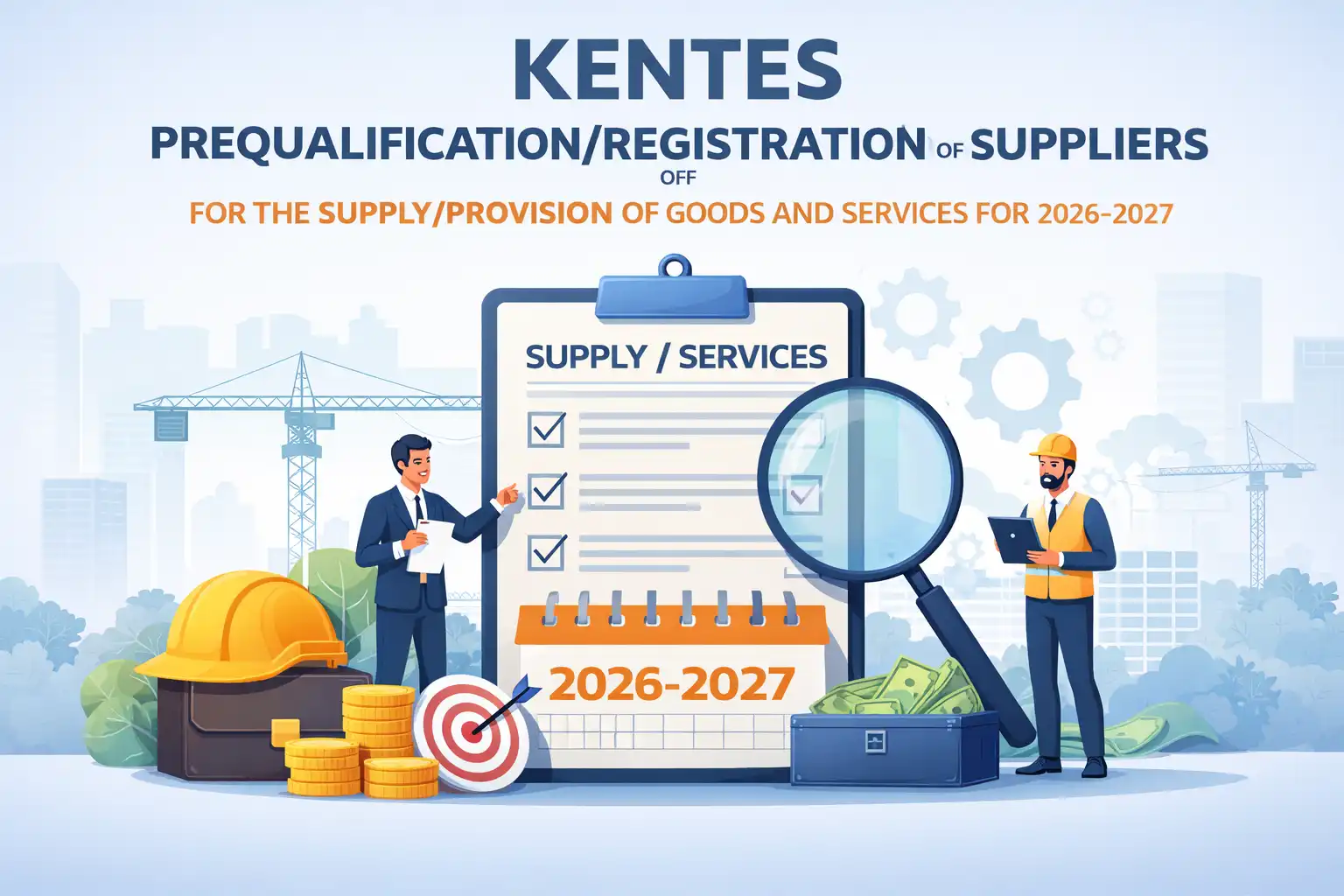 KENTES PREQUALIFICATION/REGISTRATION OF SUPPLIERS FOR THE SUPPLY/PROVISION OF GOODS AND SERVICES FOR 2026-2027
